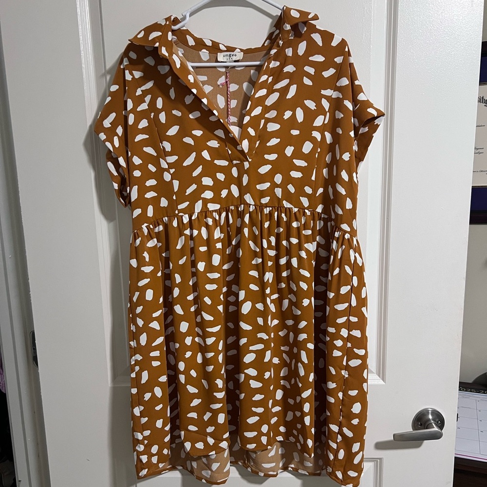 NWT Spotted Babydoll Dress